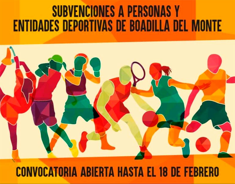 Boadilla del Monte | Hasta el día 18 se pueden solicitar las subvenciones y ayudas a personas y entidades deportivas