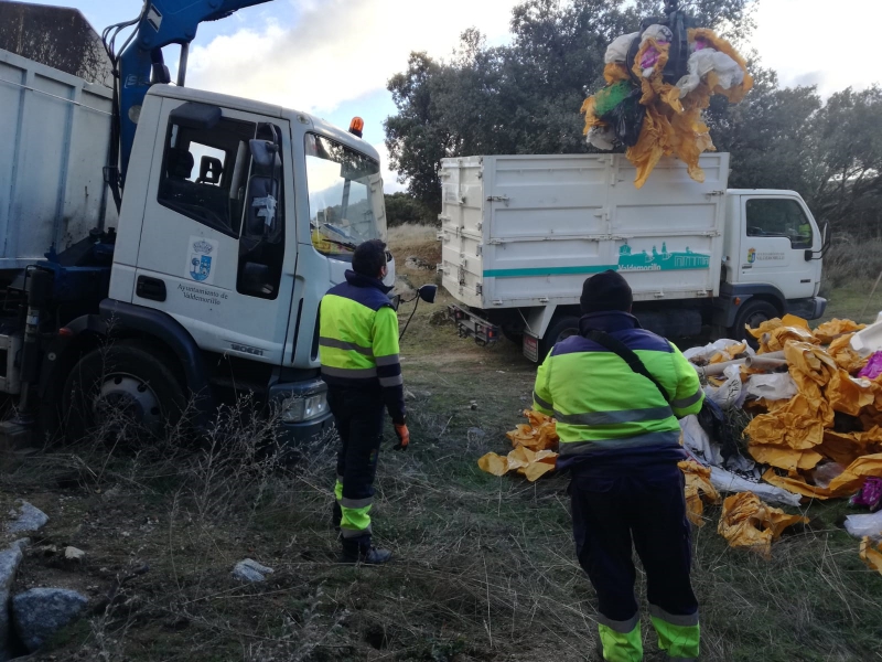 Valdemorillo | El Ayuntamiento retira varios vertidos incontrolados en un paraje natural