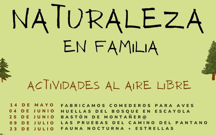 Pelayos de la Presa | Ciclo de talleres y rutas “Naturaleza en familia”