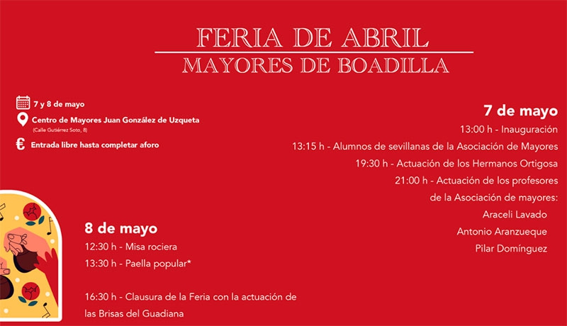 Boadilla del Monte | Boadilla recupera su tradicional Feria de Abril de los mayores el próximo fin de semana