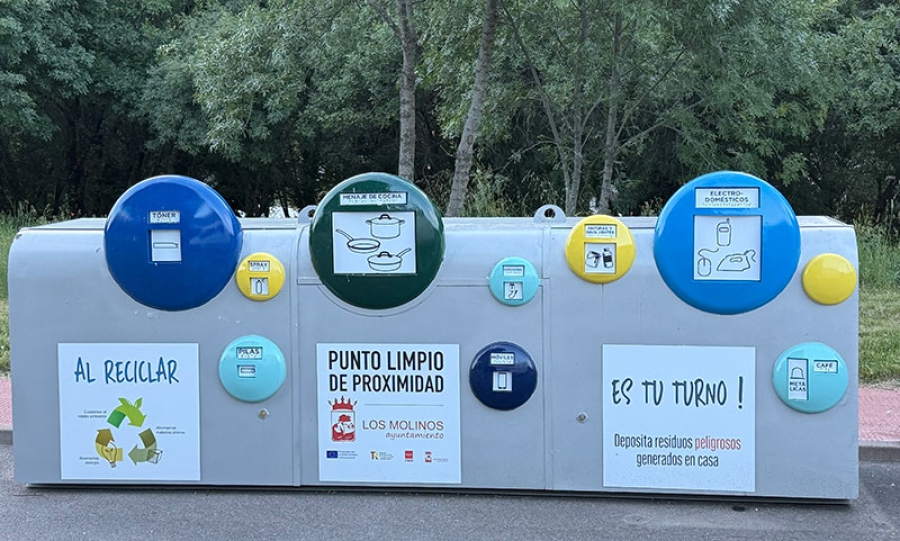 Los Molinos | El Ayuntamiento de Los Molinos instala tres puntos limpios de proximidad y dos mini puntos limpios para facilitar el reciclaje a los vecinos