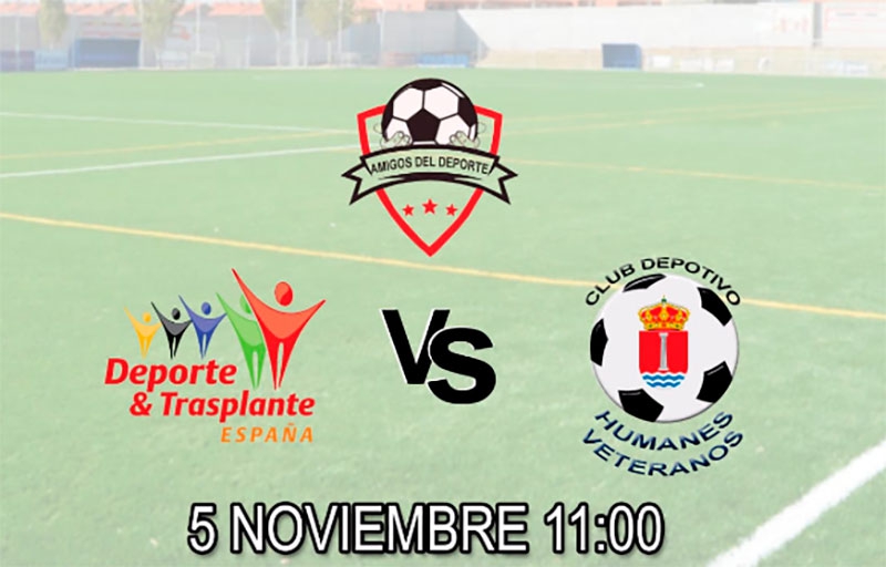 Humanes de Madrid | El 5 de noviembre, triangular de fútbol por la donación de órganos, sangre y médula ósea