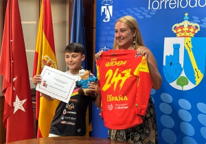 Torrelodones | Almudena Negro recibe a Adán Quesada, subcampeón del mundo de motocross