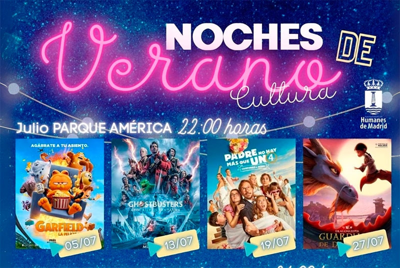 Humanes de Madrid | Humanes de Madrid da la bienvenida al verano con una programación gratuita de cine y comedia para toda la familia
