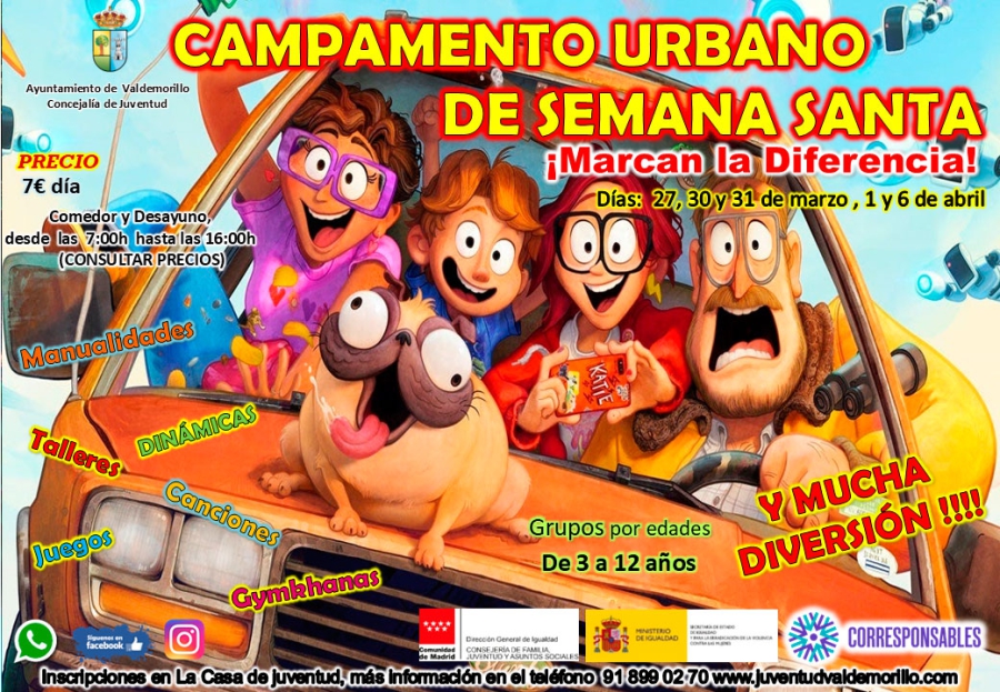 Valdemorillo | Abiertas las inscripciones para el Campamento Urbano de Semana Santa