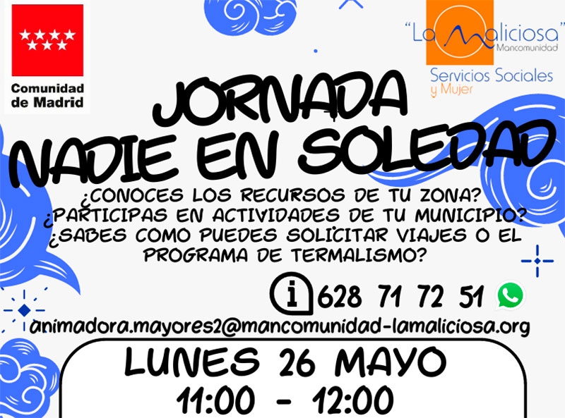 Becerril de la Sierra | I semana de la sensibilización sobre las situaciones de soledad de las personas mayores