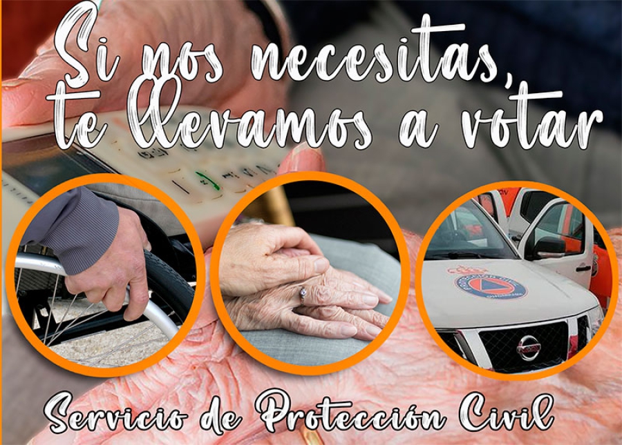 Guadarrama | Protección Civil y el Ayuntamiento de Guadarrama ponen en marcha el servicio de transporte para las eleciones