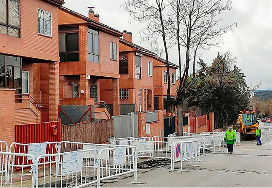 Las Rozas | En marcha la renovación de la acometida de suministro de agua en la calle Encinar