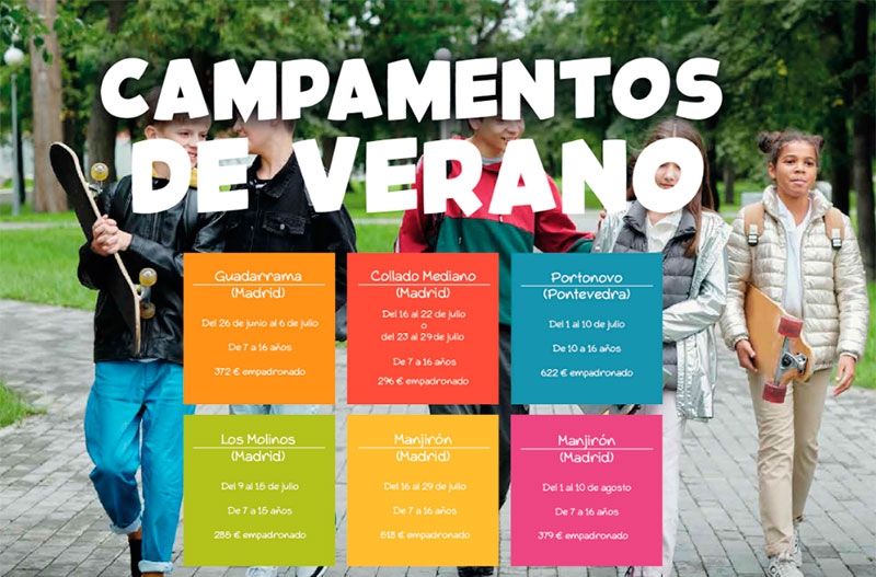 Boadilla del Monte | Abierto el plazo de inscripción para los campamentos de verano que ofrece la Concejalía de Juventud