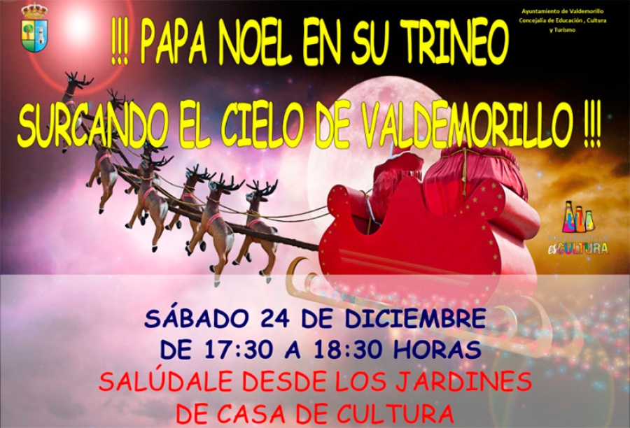 Valdemorillo | Papa Noel volará esta Nochebuena por el cielo de Valdemorillo