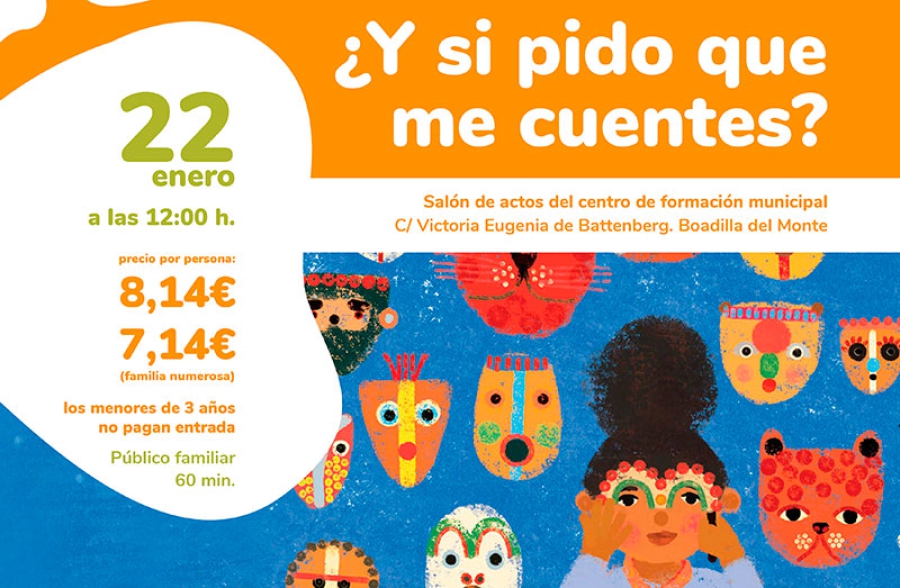 El Cuentacuentos Solidario: «¿Y si pido que me cuentes?» llega a Boadilla