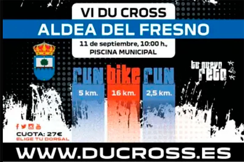 Aldea del Fresno | El próximo 11 de septiembre llega el VI Du Cross de Aldea del Fresno