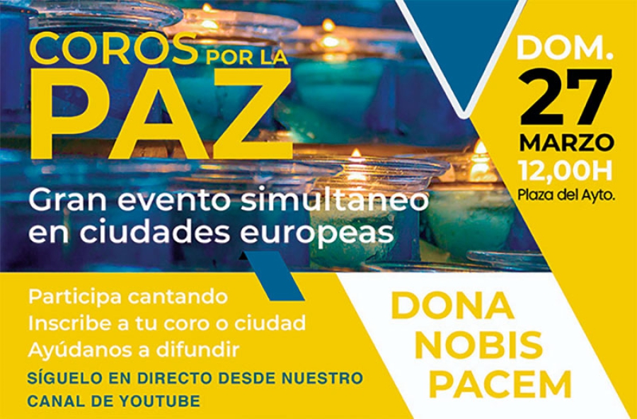 Colmenarejo | Evento «Coros por la Paz» por la paz en Ucrania, con la participación del Coro Las Veredas