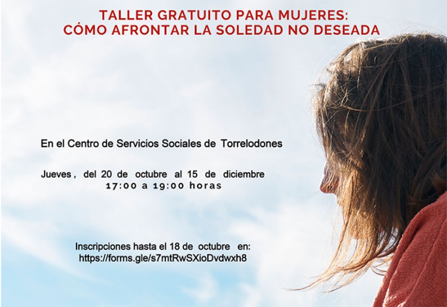 Torrelodones | Taller gratuito: “Cómo afrontar la soledad no deseada”