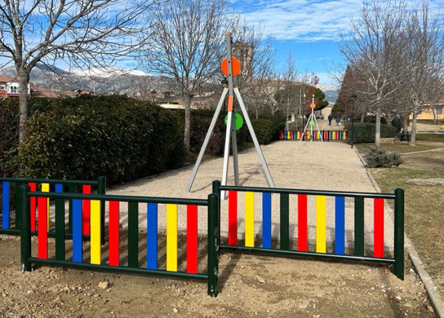 El Boalo, Cerceda, Mataelpino | Nueva tirolina en el parque de Cerceda, a propuesta de los niños