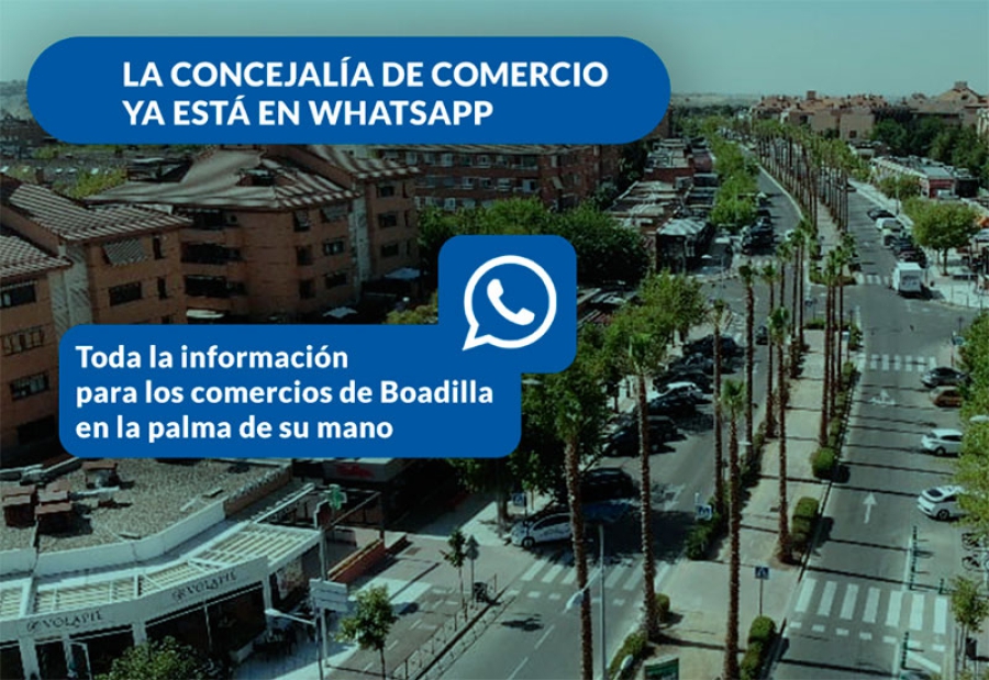 Boadilla del Monte | El Ayuntamiento ofrece a los comerciantes un canal de WhatsApp con información de su interés