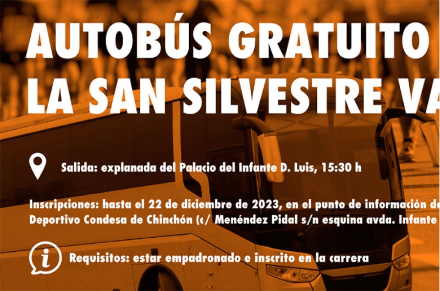 Boadilla del Monte | El Ayuntamiento ofrece transporte gratuito a los empadronados para ir a la San Silvestre Vallecana