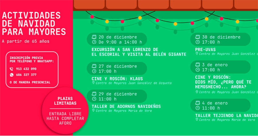 Boadilla del Monte | Boadilla ofrece numerosas actividades de Navidad para los mayores