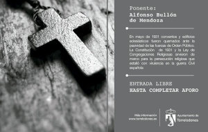 Torrelodones | Conferencia "Persecución religiosa durante la II República y la Guerra Civil Española"