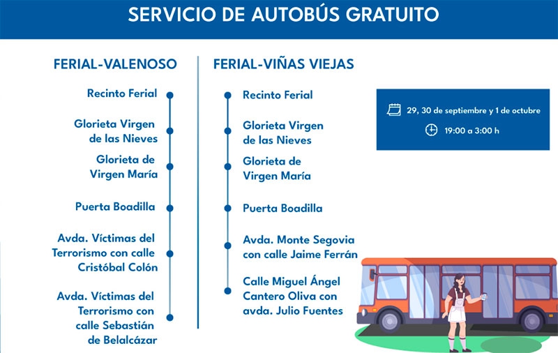 Boadilla del Monte | El Ayuntamiento facilitará la movilidad durante las fiestas con servicios gratuitos de autobús y trenecito