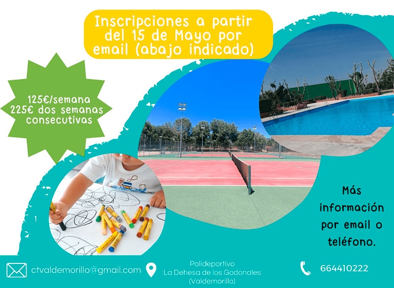 Valdemorillo | Campamento de Verano Multideporte con la Escuela de Tenis del 23 de junio al 29 de agosto