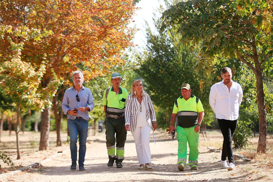 Collado Villalba | El Parque de Romacalderas estrena nuevas áreas de calistenia y mobiliario urbano completamente renovado