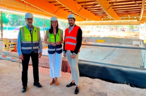 Majadahonda | Avanzan las obras del polideportivo de Huerta Vieja,  en fase de refuerzo estructural y ampliación del vaso de la piscina