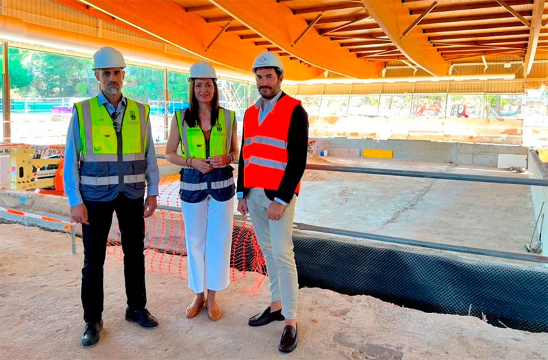 Majadahonda | Avanzan las obras del polideportivo de Huerta Vieja,  en fase de refuerzo estructural y ampliación del vaso de la piscina