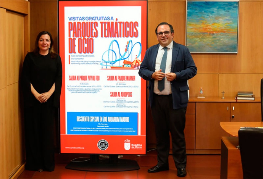 Boadilla del Monte | Boadilla ofrece a jóvenes empadronados visitas gratuitas a tres parques temáticos de ocio y descuentos para el Zoo