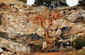 Collado Villalba | Nuevo mural realizado con pigmentos naturales junto a la Fuente del Caño Viejo