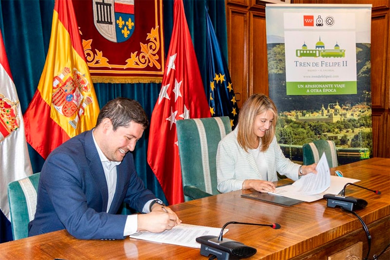 San Lorenzo de El Escorial | El convenio de colaboración con el “Tren de Felipe II” reanuda sus viajes este fin de semana