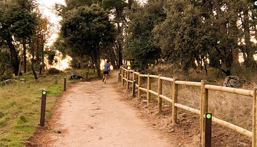 San Lorenzo de El Escorial | Completadas las obras de mejora de la accesibilidad en la senda peatonal hasta las urbanizaciones