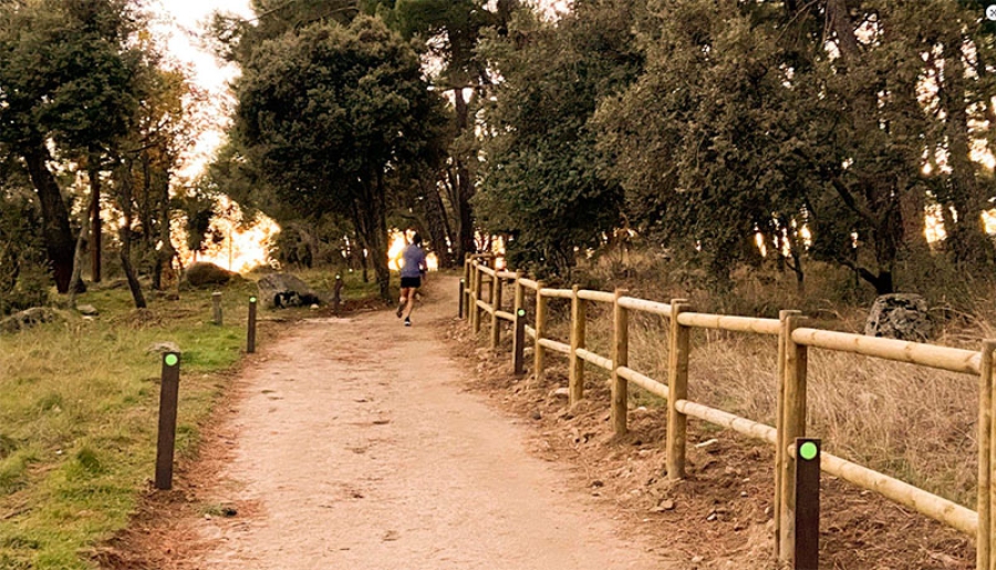 San Lorenzo de El Escorial | Completadas las obras de mejora de la accesibilidad en la senda peatonal hasta las urbanizaciones