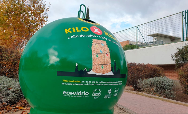 Villanueva de la Cañada | Campaña solidaria “1 kg de vidrio por 1 kg de alimentos”