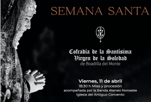 Boadilla del Monte | Procesión de la Virgen de la Soledad el próximo viernes, 11 de abril, por las calles del casco