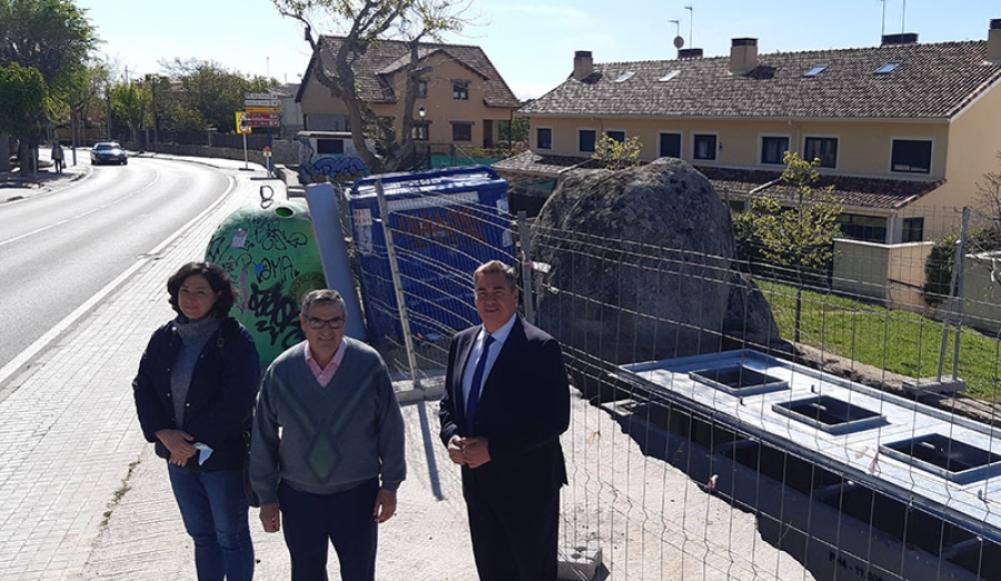 Zarzalejo | Finaliza el soterramiento de contenedores para residuos sólidos urbanos en tres zonas del centro de Zarzalejo