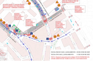 Boadilla del Monte | Modificado el acceso al parking de La Concordia por las obras de saneamiento en Camino de San Sebastián