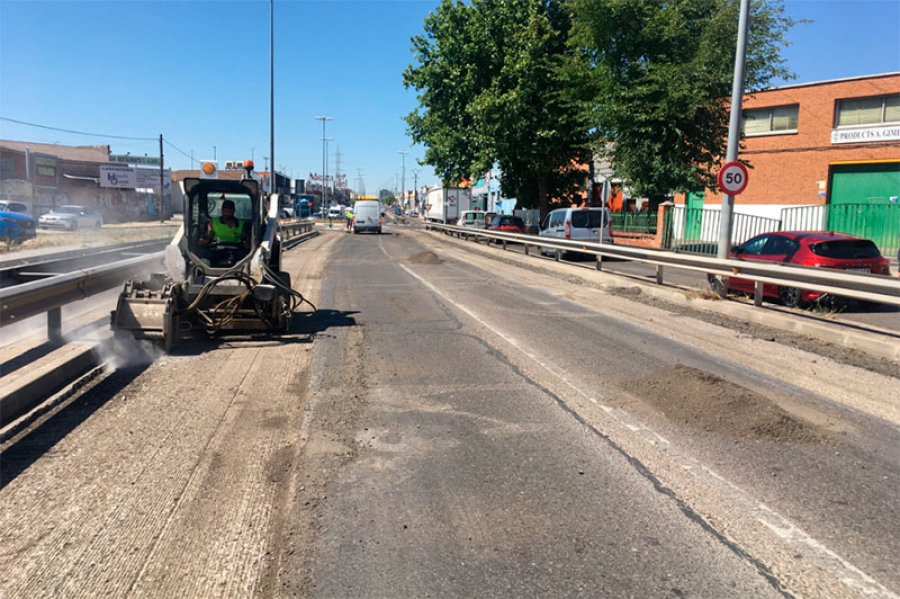 Humanes de Madrid  | Comienzan las obras de mantenimiento del firme del firme de la carretera M-405 gracias a las peticiones del alcalde