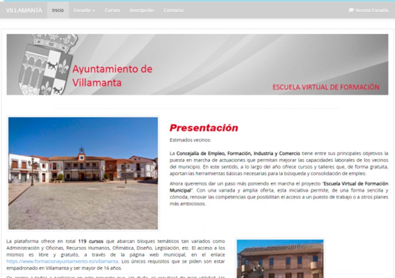 Villamanta | El Ayuntamiento pone en marcha la Escuela Virtual de Formación
