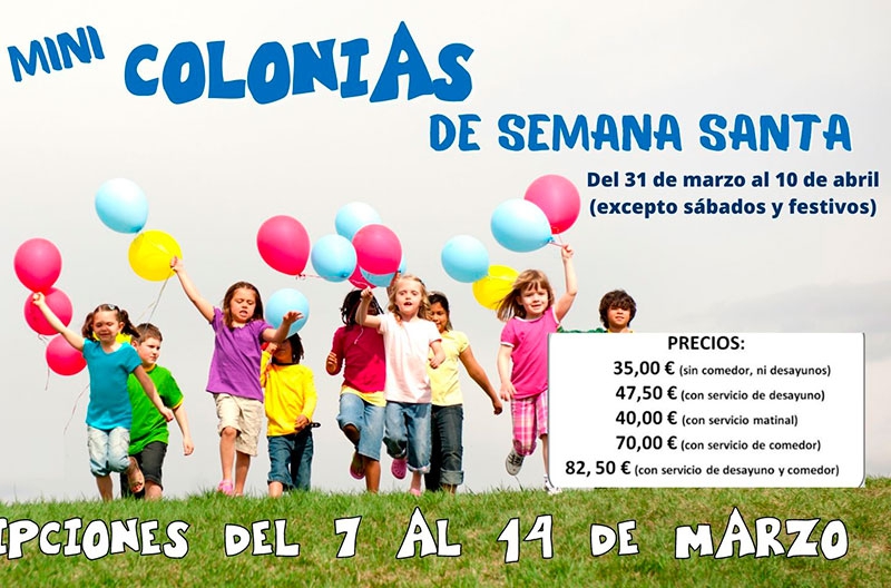 Humanes de Madrid | El próximo 7 de marzo se abrirá el plazo de inscripción de las Mini-Colonias de Semana Santa