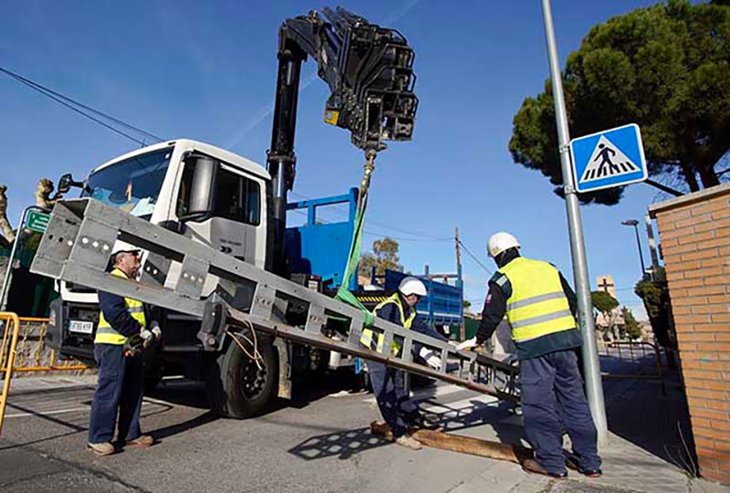 Las Rozas | En marcha los trabajos para eliminar el cableado aéreo de otras 10 calles en la zona de Las Matas