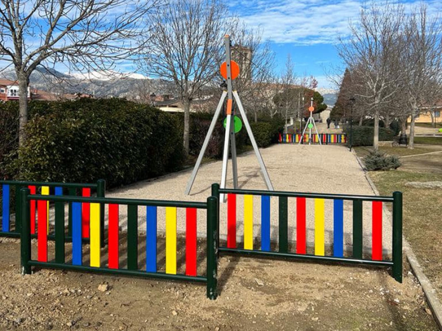 El Boalo, Cerceda, Mataelpino | Nueva tirolina en el parque de Cerceda, a propuesta de los niños