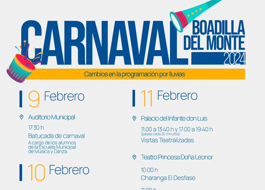 Boadilla del Monte | Boadilla celebrará el Carnaval con numerosas actividades