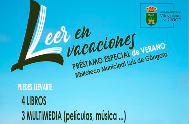 Villaviciosa de Odón | La biblioteca municipal nos invita a seguir leyendo estas vacaciones mediante su préstamo especial de verano