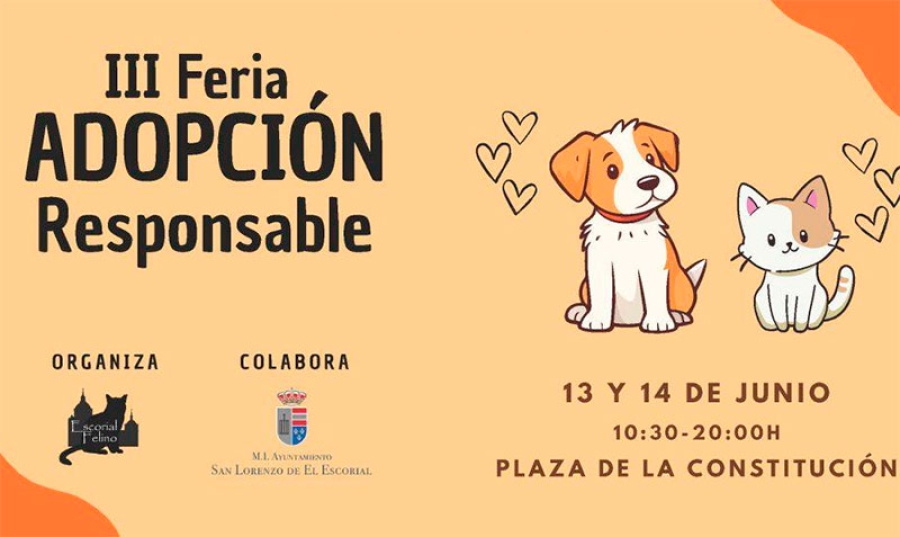 San Lorenzo de El Escorial | an Lorenzo de El Escorial celebra la III Feria de Adopción Responsable los días 13 y 14 de junio
