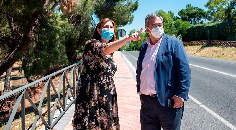 Pozuelo de Alarcón | Pérez Quislant visita las obras de mejora en la carretera M-508