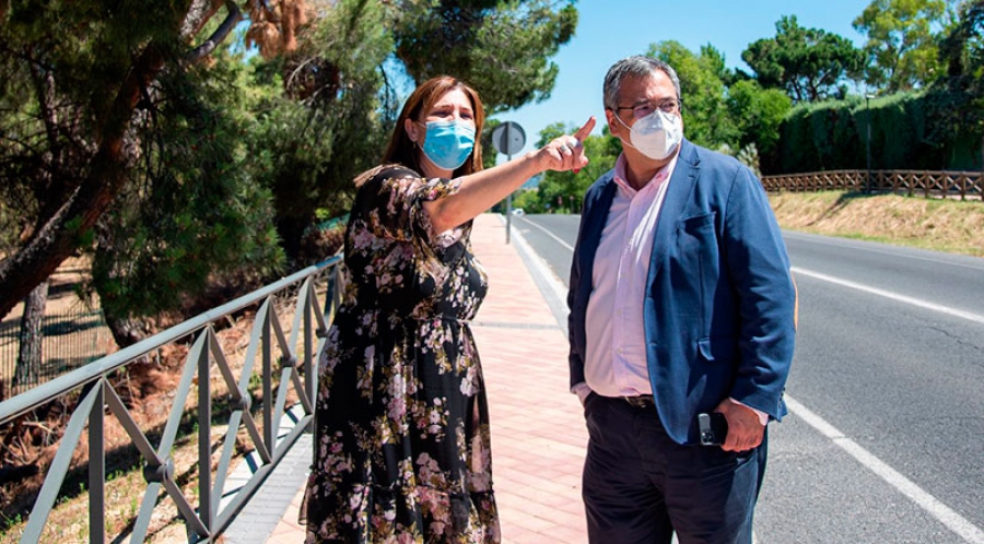 Pozuelo de Alarcón | Pérez Quislant visita las obras de mejora en la carretera M-508