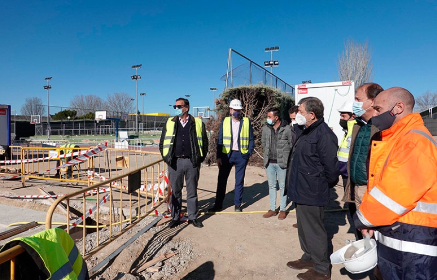 Villanueva de la Cañada | Visita a las obras del Polideportivo Santiago Apóstol