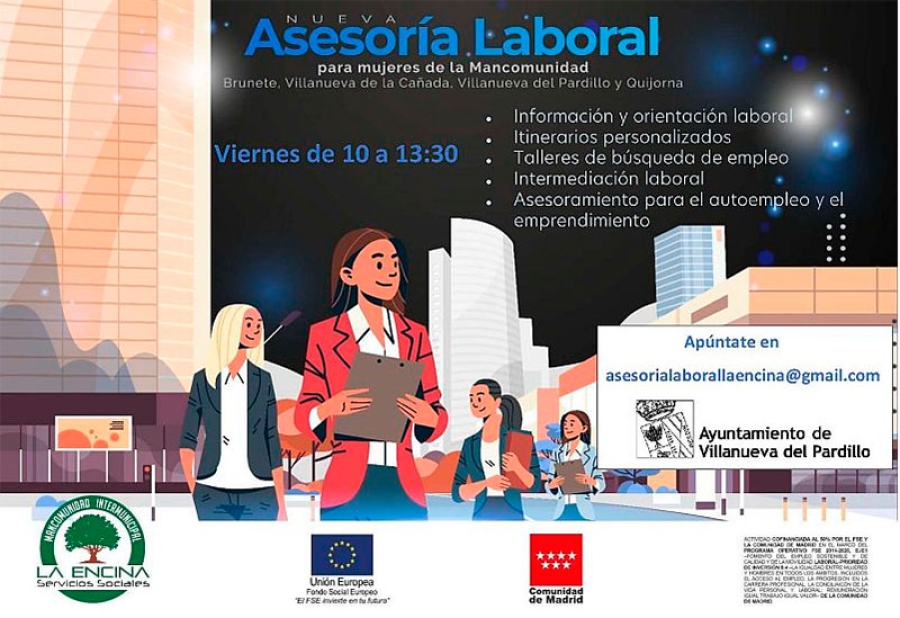 Villanueva del Pardillo | El Ayuntamiento abre una línea de actuación para reforzar las oportunidades en el mercado laboral
