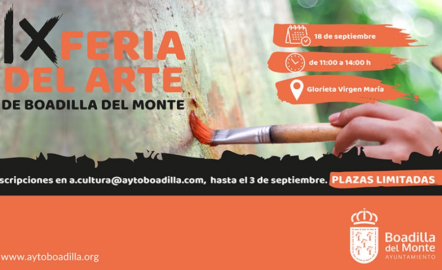 Boadilla del Monte | Abierto el plazo de inscripción para participar como expositores en la IX Feria del Arte de Boadilla